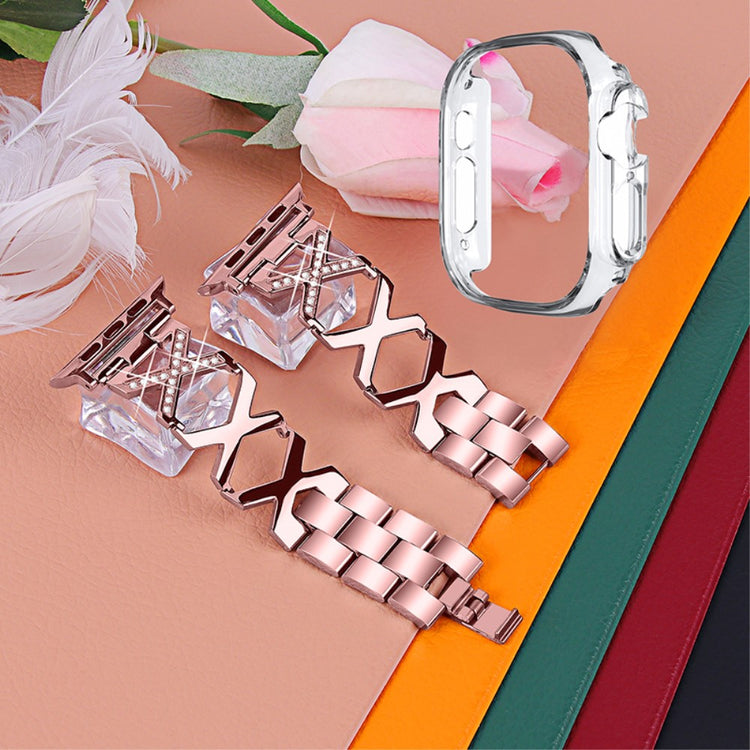 Apple Watch Ultra Metal Rem med Cover - Pink#serie_3