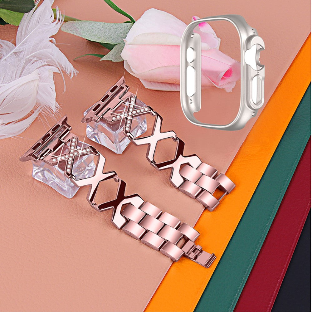 Apple Watch Ultra Metal Rem med Cover - Pink#serie_3