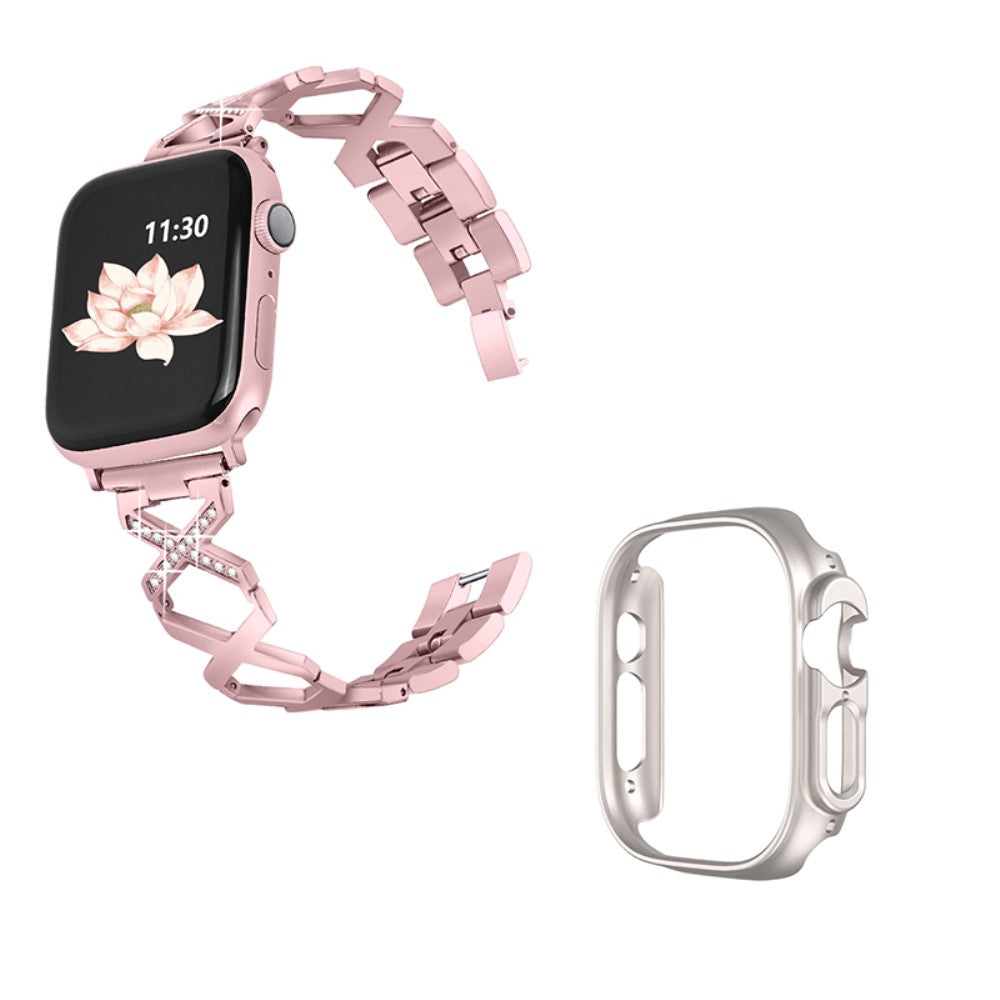 Apple Watch Ultra Metal Rem med Cover - Pink#serie_3