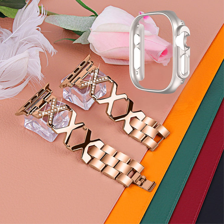 Apple Watch Ultra Metal Rem med Cover - Pink#serie_4
