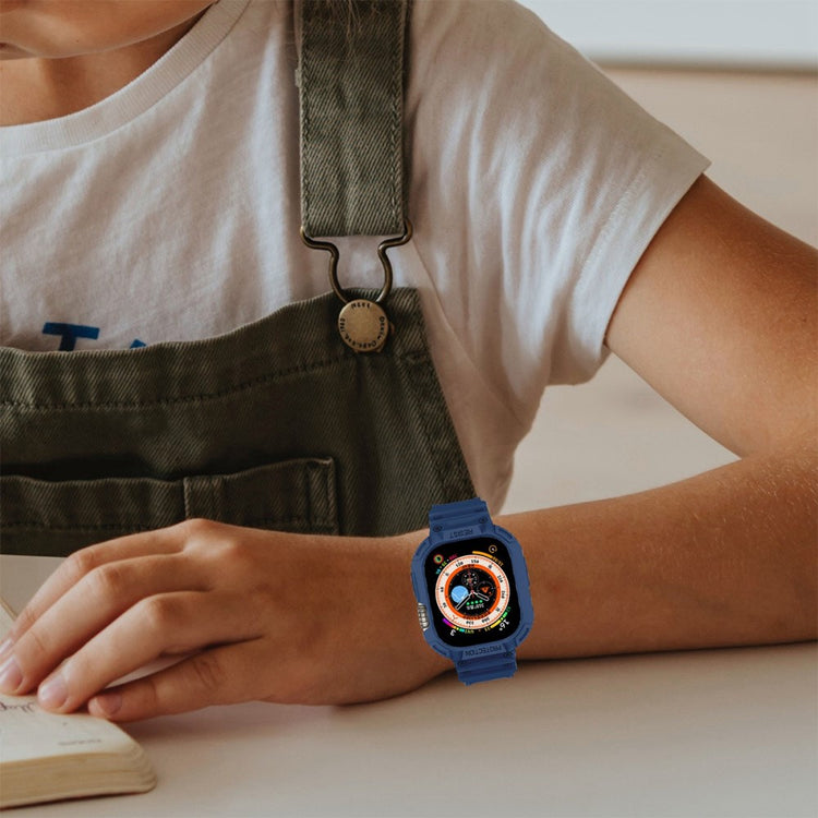 Meget sejt Apple Watch Ultra Silikone Rem - Sølv#serie_3