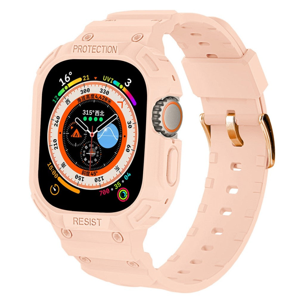 Vildt sejt Apple Watch Ultra Silikone Rem - Pink#serie_6