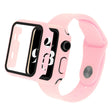 Apple Watch Series 8 (41mm) / Apple Watch Series 7 41mm Plastic Strap with Cover and Tempered Glass
