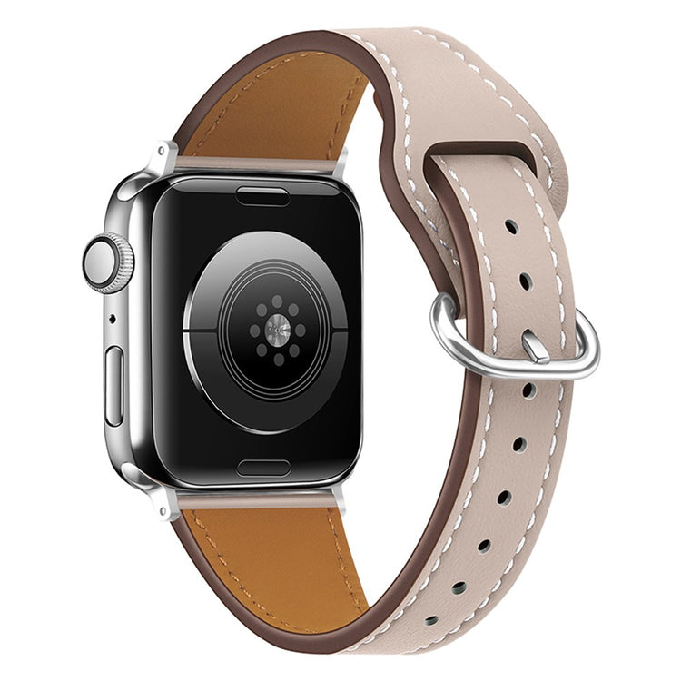 Helt vildt godt Universal Apple Ægte læder Rem - Beige#serie_2