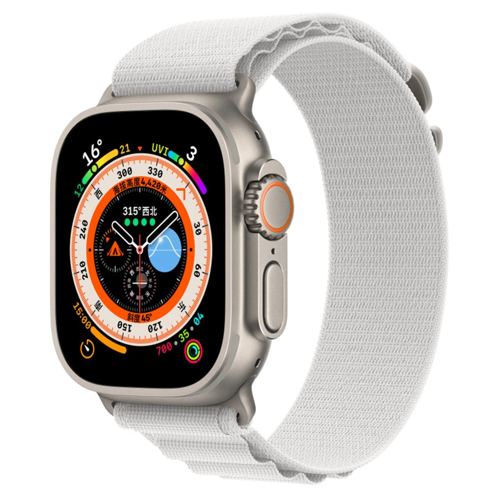 Meget skøn Universal Apple Nylon Rem - Hvid#serie_3