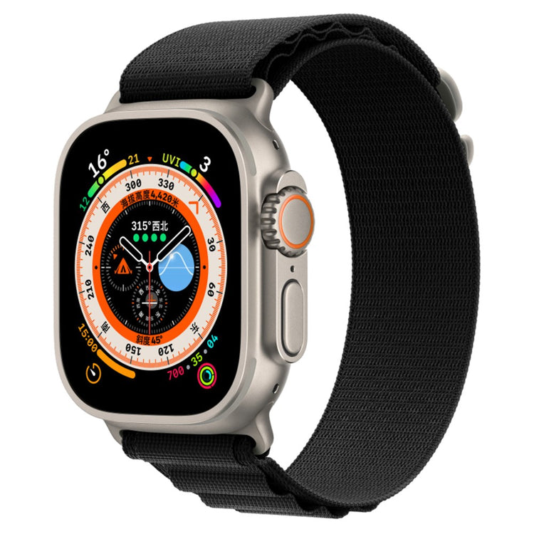 Meget skøn Universal Apple Nylon Rem - Sort#serie_4