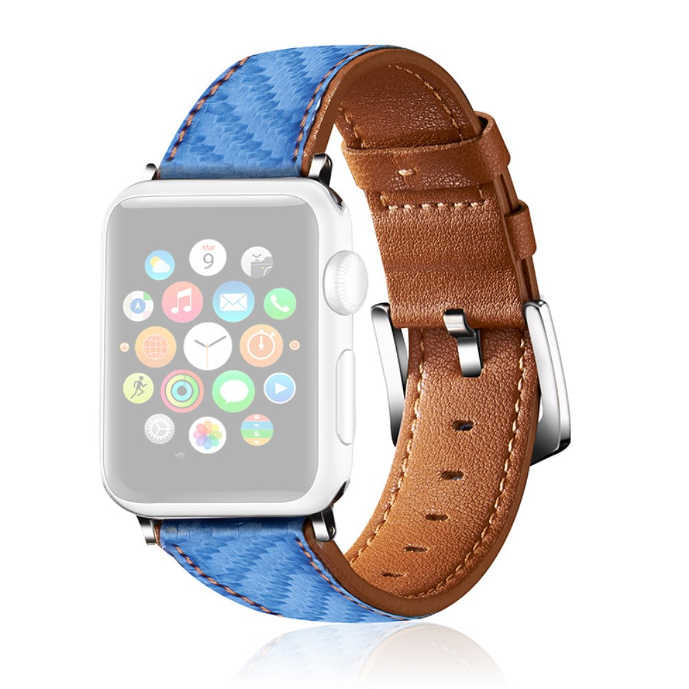Meget fantastisk Universal Apple Ægte læder Rem - Blå#serie_4