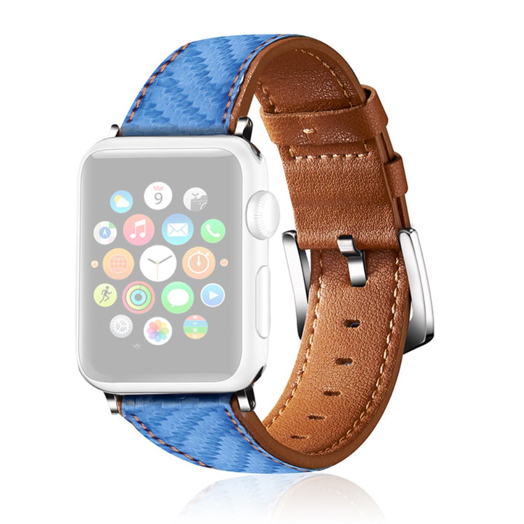 Meget fantastisk Universal Apple Ægte læder Rem - Blå#serie_4