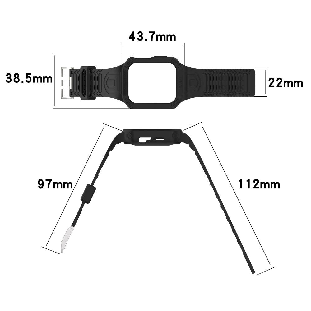 Meget Skøn Plastik Universal Rem passer til Apple Smartwatch - Hvid#serie_3