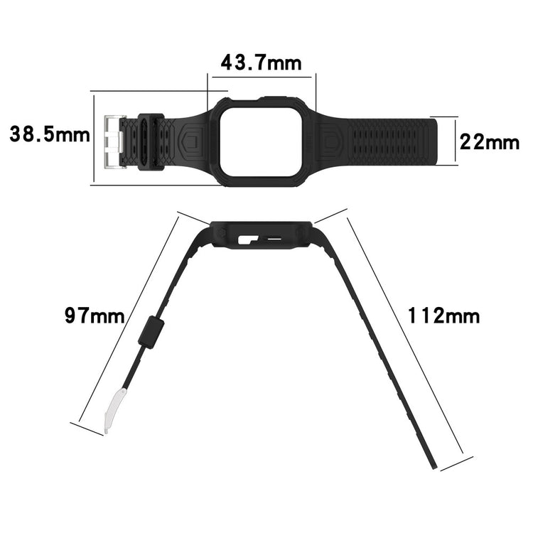 Meget Skøn Plastik Universal Rem passer til Apple Smartwatch - Hvid#serie_3