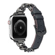 Excellent Universel Apple Metal and PU Leather Strap