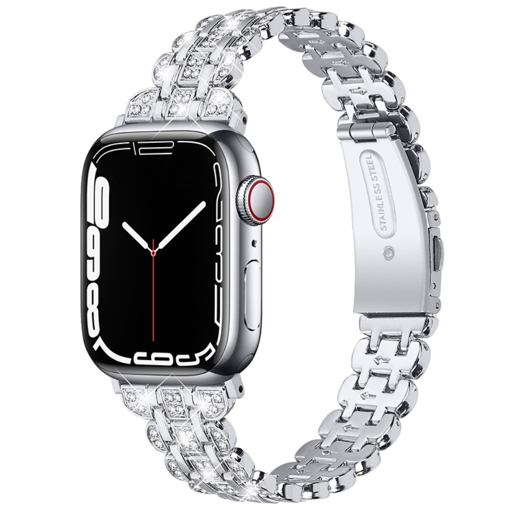 Vildt fed Universal Apple Metal og Rhinsten Rem - Sølv#serie_5