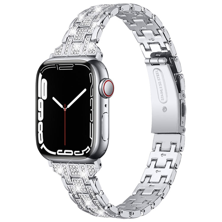 Meget fantastisk Universal Apple Metal og  Rhinsten Urrem - Sølv#serie_3