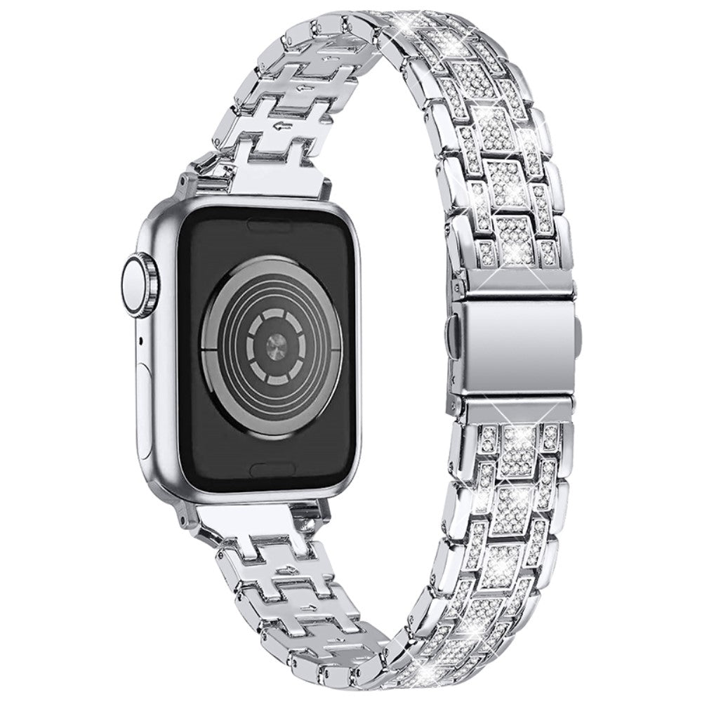 Rigtigt fed Universal Apple Metal og Rhinsten Rem - Sølv#serie_3