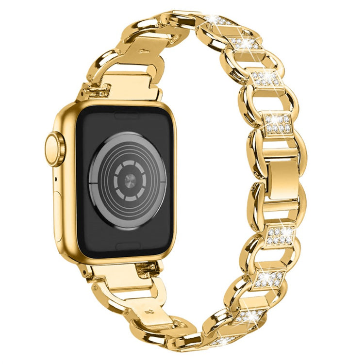 Rigtigt holdbart Universal Apple Metal og Rhinsten Rem - Guld#serie_2