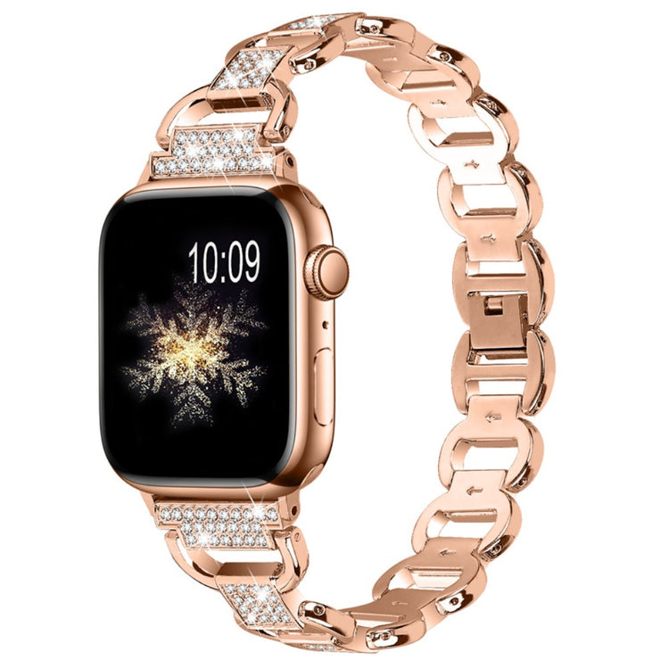 Rigtigt holdbart Universal Apple Metal og Rhinsten Rem - Pink#serie_3