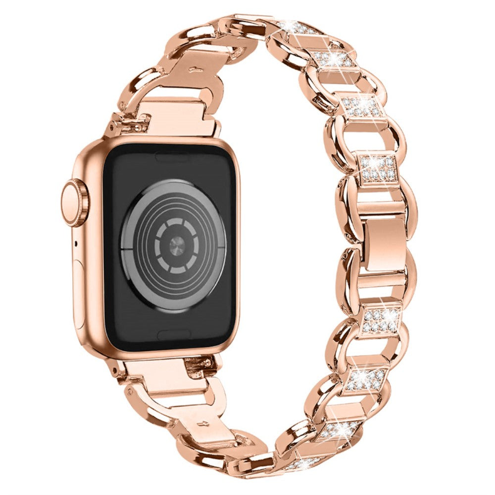 Rigtigt holdbart Universal Apple Metal og Rhinsten Rem - Pink#serie_3