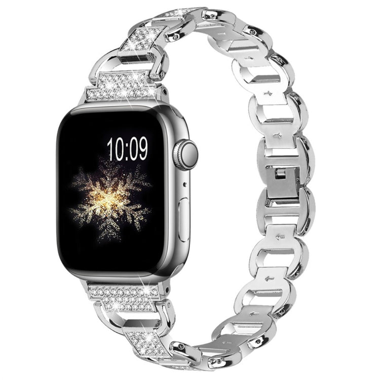 Rigtigt holdbart Universal Apple Metal og Rhinsten Rem - Sølv#serie_4