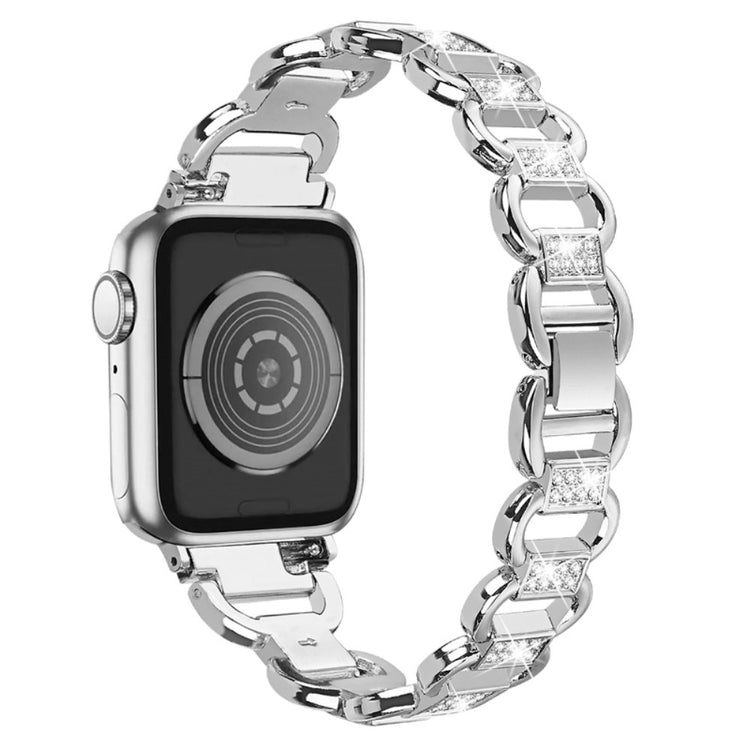 Rigtigt holdbart Universal Apple Metal og Rhinsten Rem - Sølv#serie_4