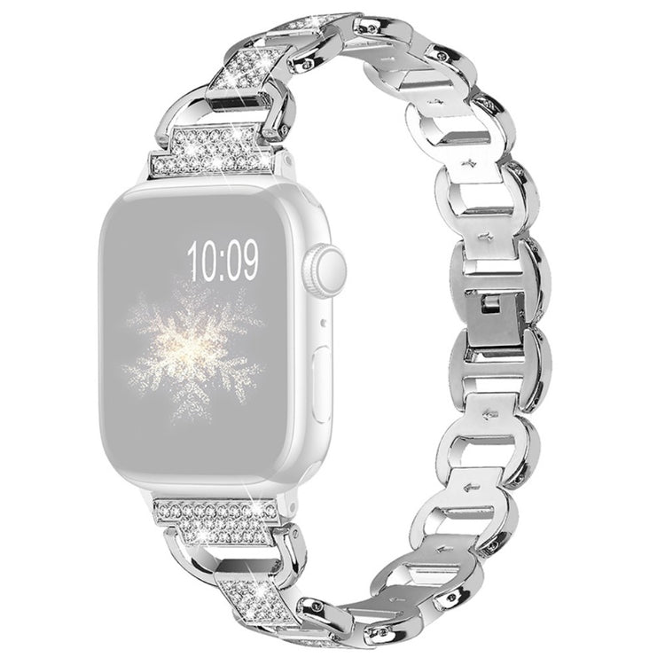 Rigtigt holdbart Universal Apple Metal og Rhinsten Rem - Sølv#serie_4