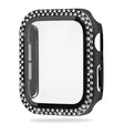 Super Nice Apple Watch Series 8 (45mm) / Apple Watch Series 7 45mm Cover with Screen Protector in Plastic, Rhinestone and Tempered Glass