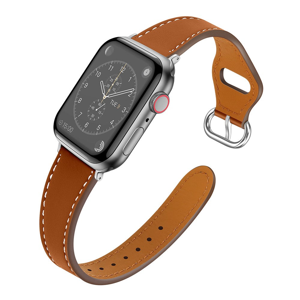 Super fantastisk Universal Apple Ægte læder Rem - Brun#serie_1