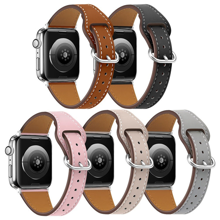 Super fantastisk Universal Apple Ægte læder Rem - Brun#serie_1