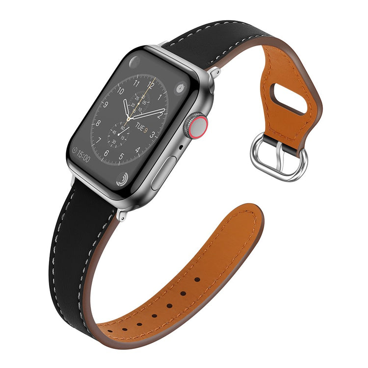 Super fantastisk Universal Apple Ægte læder Rem - Sort#serie_5