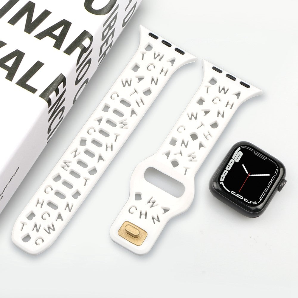 Helt vildt fed Universal Apple Silikone Rem - Hvid#serie_2