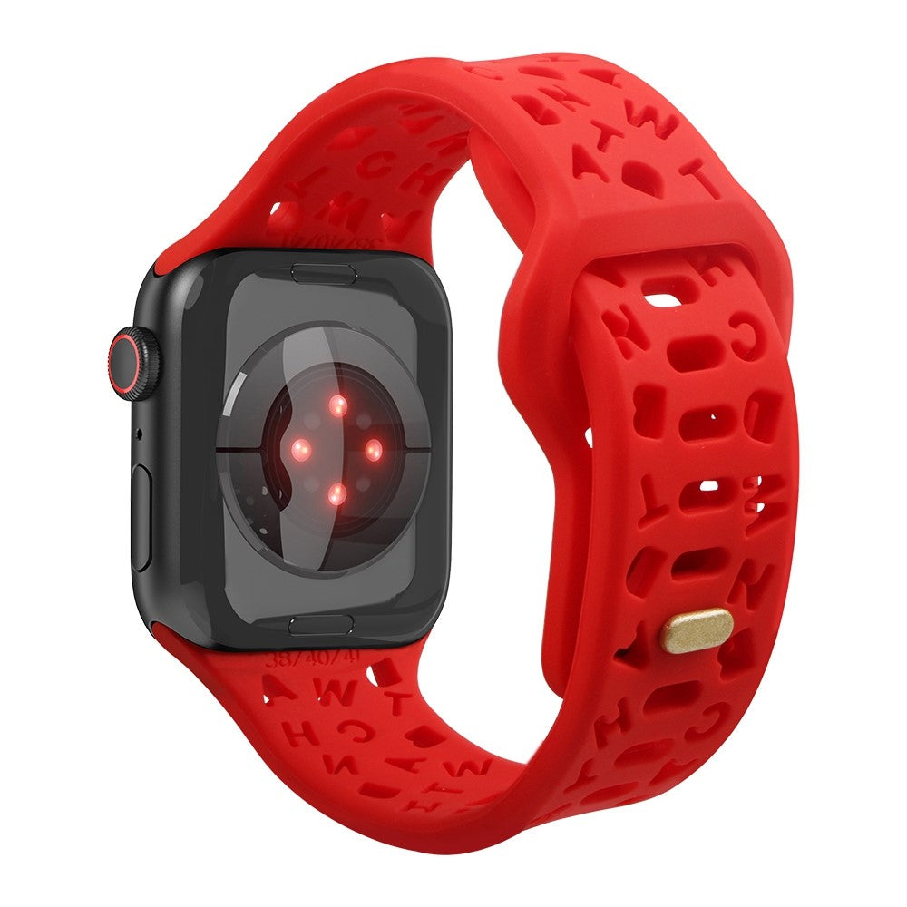 Meget fed Universal Apple Silikone Rem - Rød#serie_4
