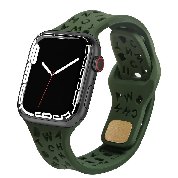 Helt vildt fed Universal Apple Silikone Rem - Grøn#serie_6