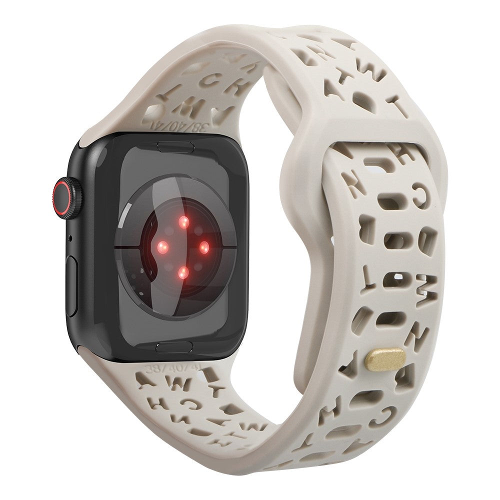 Meget fed Universal Apple Silikone Rem - Sølv#serie_7