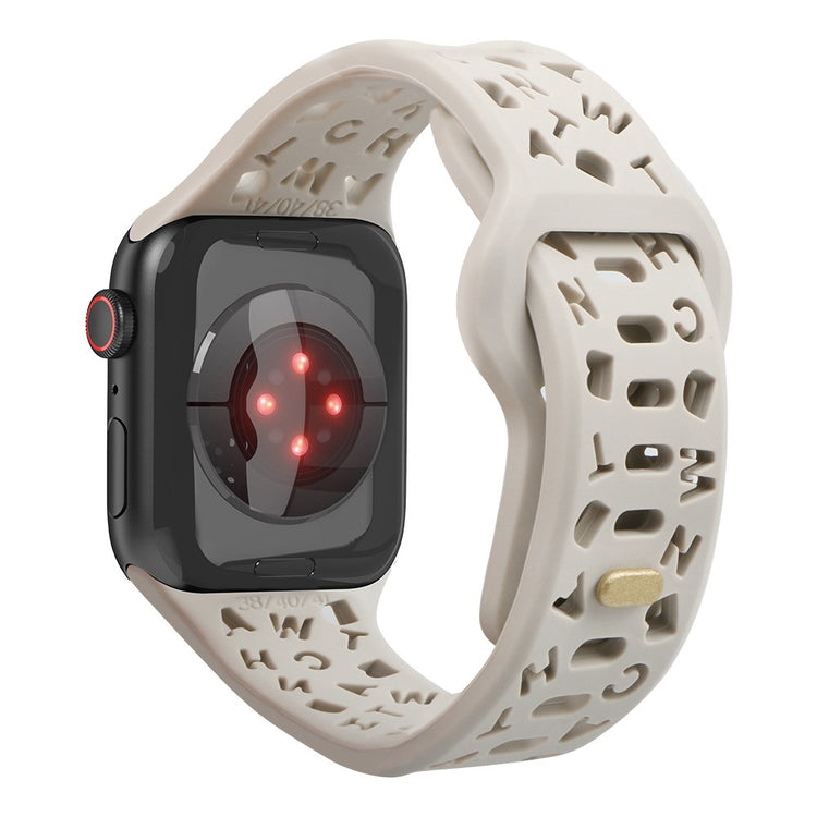 Meget fed Universal Apple Silikone Rem - Sølv#serie_7