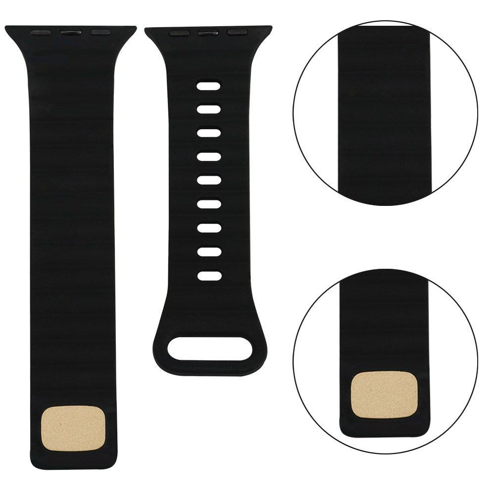 Meget slidstærk Universal Apple Silikone Rem - Sort#serie_1