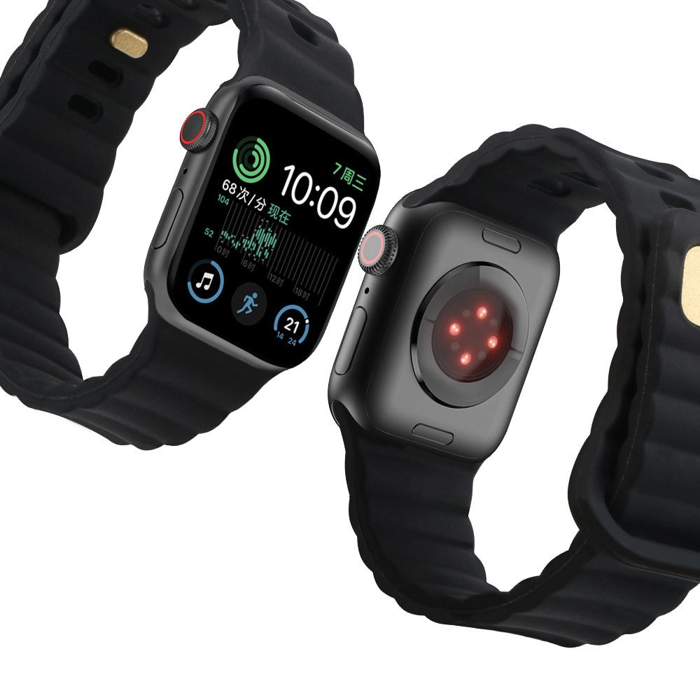 Meget slidstærk Universal Apple Silikone Rem - Sort#serie_1