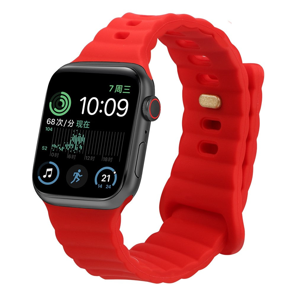 Meget slidstærk Universal Apple Silikone Rem - Rød#serie_4