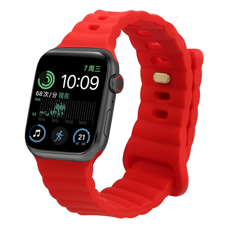 Meget slidstærk Universal Apple Silikone Rem - Rød#serie_4