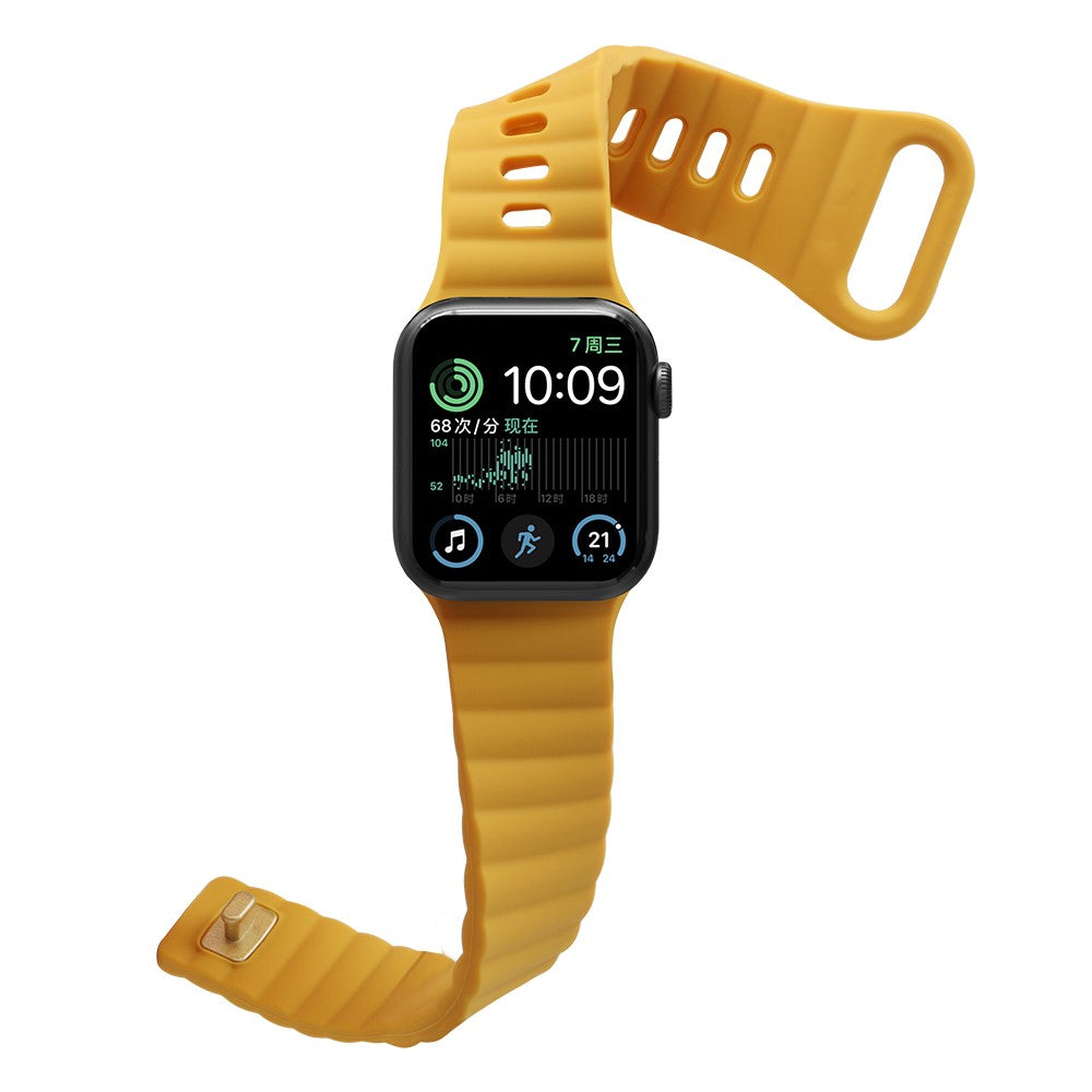 Meget slidstærk Universal Apple Silikone Rem - Gul#serie_5