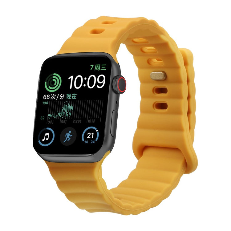 Meget slidstærk Universal Apple Silikone Rem - Gul#serie_5