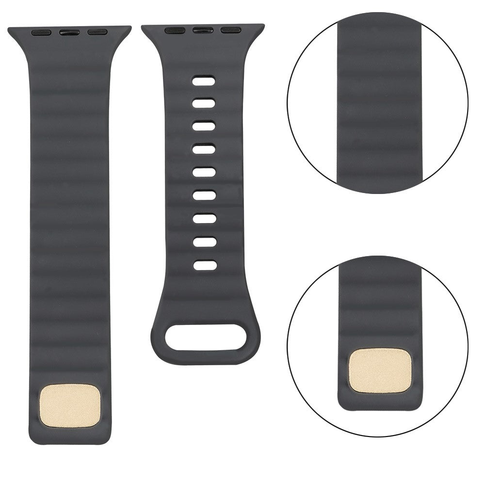 Meget slidstærk Universal Apple Silikone Rem - Sølv#serie_6