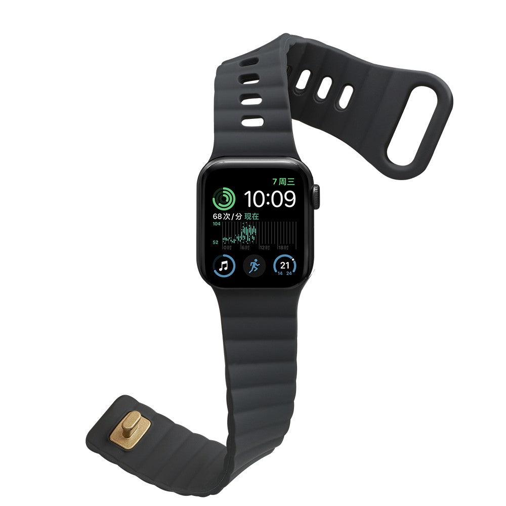 Meget slidstærk Universal Apple Silikone Rem - Sølv#serie_6