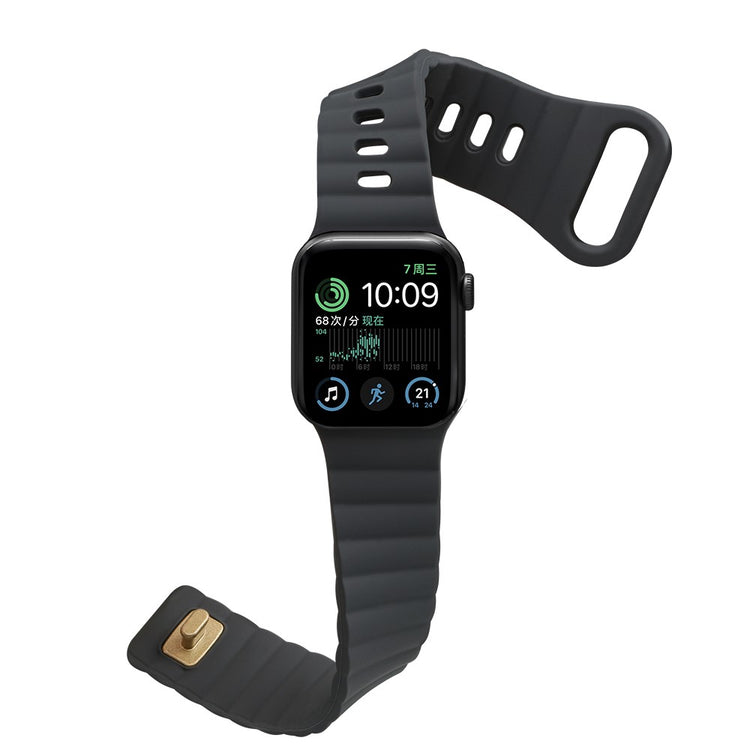 Meget slidstærk Universal Apple Silikone Rem - Sølv#serie_6