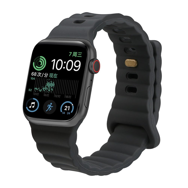 Meget slidstærk Universal Apple Silikone Rem - Sølv#serie_6