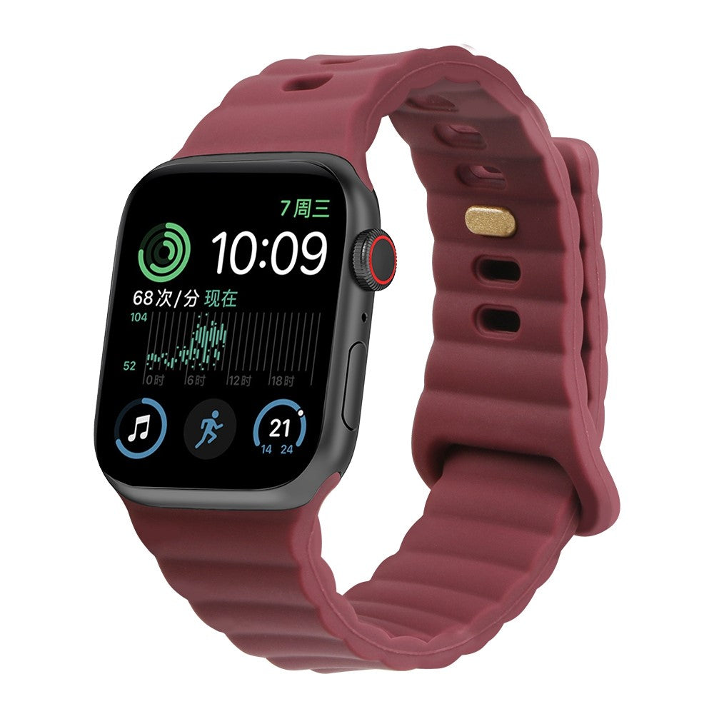 Meget slidstærk Universal Apple Silikone Rem - Rød#serie_8