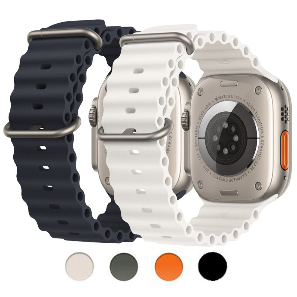 Vildt kønt Universal Apple Silikone Rem - Sort#serie_2