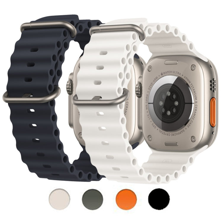 Vildt kønt Universal Apple Silikone Rem - Sort#serie_2