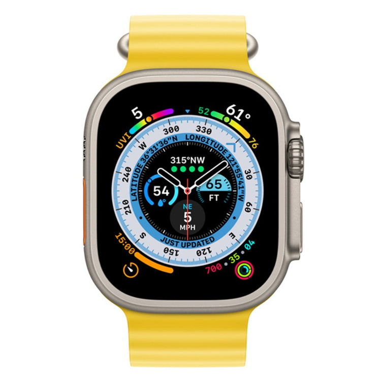 Vildt kønt Universal Apple Silikone Rem - Gul#serie_5