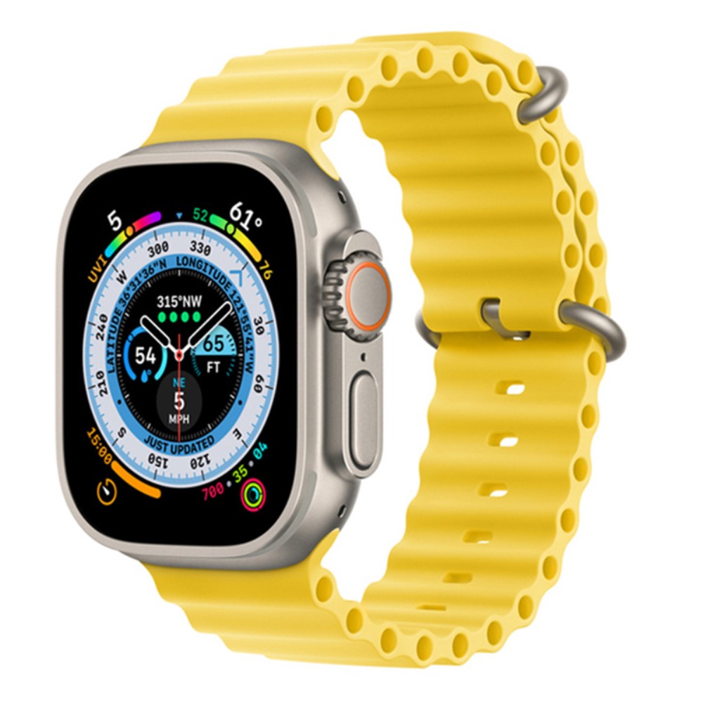 Vildt kønt Universal Apple Silikone Rem - Gul#serie_5