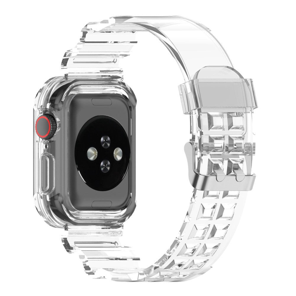 Vildt slidstærk Universal Apple Silikone Rem - Gennemsigtig#serie_2