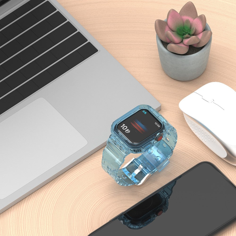 Fremragende Universal Apple Silikone Rem - Blå#serie_6